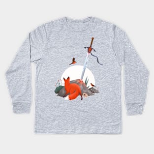 Fox and the Sword Kids Long Sleeve T-Shirt